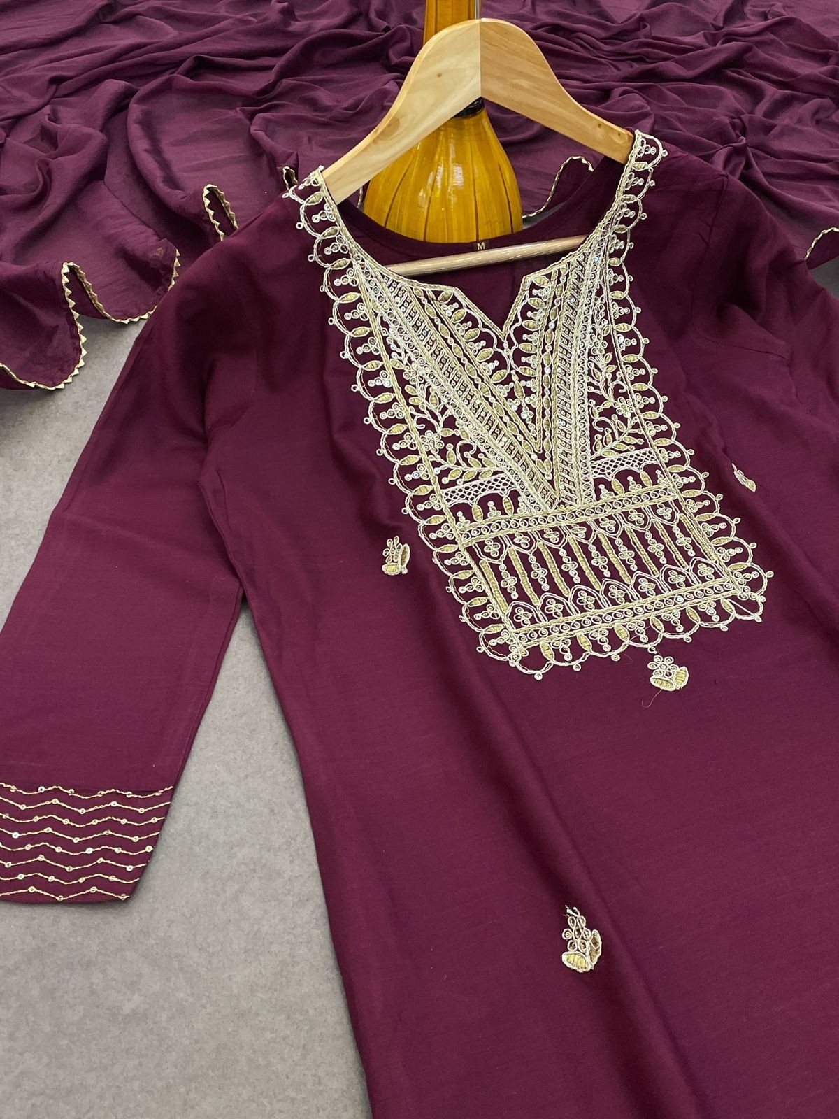 Ethics Aura Premium Embroidered Suit Set - Elegant Traditional Wear